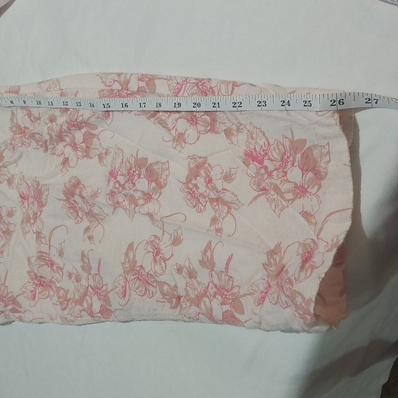 Blair Pink Floral Womens Size Large Pajama Set.Elastic Waist .100 % Cotton - Picture 11 of 12